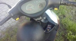 Pijany jechał skuterem ulicą Łomżyńską /fot. WITD w Białymstoku