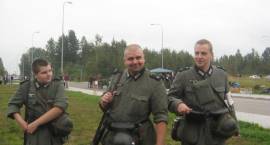 Zambrowscy rekonstruktorzy przed rekonstrukcją Bitwy o Zambrów