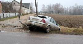 Rozbił się na słupie w Srebrnej