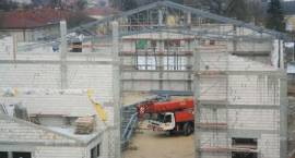 Budowa hali sportowej przy ZS1 - luty - marzec