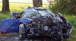 Zniszczone Audi A4 /Fot. M. Rytelewski SOS Assistance