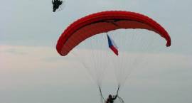 Fot. Mikołaj Tocki -  rzecznik prasowy V Paralotniowych Mistrzostw Europy PPG 2008 w Łomży