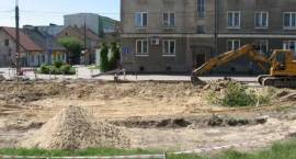 Przebudowa centrum Zambrowa - ul. Sadowa - stan na dn. 24.05.2007 r. /Fot. Katarzyna...