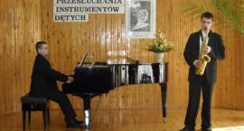 Adrian Sadowy podczas Makroregionalnych Przesłuchań Instrumentów Dętych Szkół...