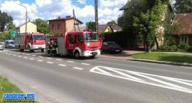 Pożar samochodu na ul. Mazowieckiej w Zambrowie, 06.07.2017 r.
