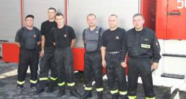 Strażacy z Zambrowa na chwilę przed wyjazdem do Rosji