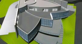 Projekt za 74 tys. zł budynku o pow. 1500m2 - który ostatenicznie nie powstanie /skan z...