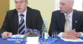 Spotkanie z posłem Robertem Tyszkiewiczem w Zambrowie /Fot. Grzegorz Zawistowski
