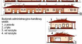 Projekt nowego budynku administracyjno-handlowego, który zostanie wybudowany na...