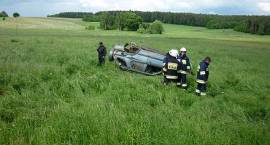 Skutki wypadku na drodze relacji Mężenin - Łomża w dn. 28.05.2013 r.