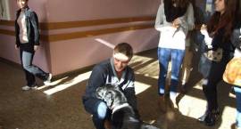Zajęcia z dogoterapii w SOSW w Długoborzu