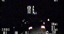 Ponad 180 km/h w nocy! czyli 2 x więcej niż dopuszczalna prędkość
