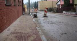 Przebudowa ul. Wodnej i Wąskiej w centrum Zambrowa. Stan prac na: 19.10.2010r.