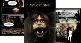 Okładka i dwie strony komiksu pt. Wilcze Sny /autor Adam Święcki