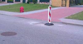 Ulica Kościelna z dziurą ... jeszcze przez jakiś czas
