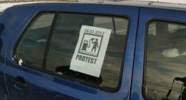 Zambrowscy kierowcy protestują przeciwko wysokim cenom paliw