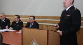 Narada roczna w Komendzie Powiatowej Państwowej Straży Pożarnej w Zambrowie