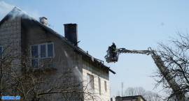 Pożar domu w miejscowości Konopki-Jałbrzyków Stok, 14.04.2018 r.