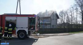 Pożar domu w miejscowości Konopki-Jałbrzyków Stok, 14.04.2018 r.