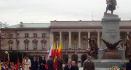 Uczniowie MG1 na odsłonięciu pomnika Kościuszki w Warszawie