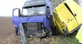 Skutki makabrycznego wypadku pomiędzy Zambrowem a Laskowcem Starym w dn. 27.09.2010 r.