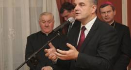Wicepremier Waldemar Pawlak na spotkaniu opłatkowym podlaskiego PSL w Zambrowie