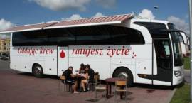 Akcja Oddając krew - ratujesz życie w Zambrowie w dn. 5 VIII 2010 r.