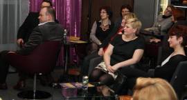 Olga Bończyk i Piotr Gąsowski w zambrowskiej Cafe Muza
