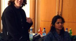 Studenci z AIESEC w ZSO w Zambrowie /Marzanna Anna Słaby