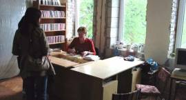 Warunki pracy bibliotekarek w trakcie remontu /Fot. G.Zawistowski