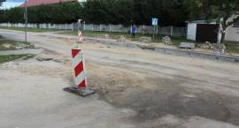 Budowa ulicy Papieża Jana Pawła II, stan prac na 2.10.2013r.