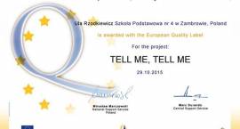 Projekty „Czwórki” uhonorowane Europejską Odznaką Jakości