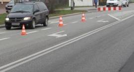 Zambrów - ul. Białostocka - uszkodzona sygnalizacja świetlna