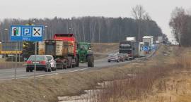 Protest rolników na krajowej ósemce