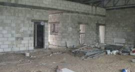 Prace remontowo-budowlane przy nowym skrzydle GOK-u w Szumowie