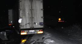 Skutki karambolu w Wiśniewie na drodze krajowej nr 8 (powiat Zambrów) w dn. 25.01.2012 r.