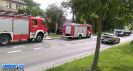 Pożar samochodu na ul. Mazowieckiej w Zambrowie, 06.07.2017 r.