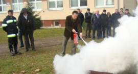 Ćwiczenia p-poż w zambrowskim KRUS-ie /BK