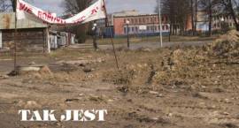 Działka na rogu ul. Piłsudskiego i Sportowej w Zambrowie - stan obecny /Fot. 2008 III...