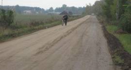 Remont odcinka dorgi powiatowej Zambrów-Wądołki. Stan prac na dn. 7.10.2009 r.