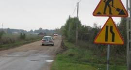 Remont odcinka dorgi powiatowej Zambrów-Wądołki. Stan prac na dn. 7.10.2009 r.