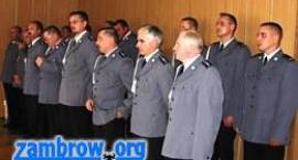 Awansowani zambrowscy policjanci /Fot. GZAW