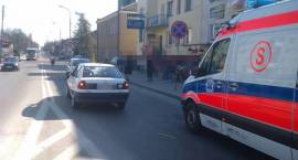 Skutki potrącenia pieszego na przejściu na AWP w dn. 21.04.2011 r.