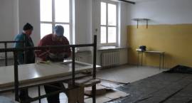 Remont świetlicy w budynku Olimpii z przeznaczeniem dla TNS /Fot. Anna Kulesza