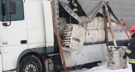 Pożar ciężarówki na krajowej „ósemce”