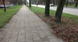 Tak jeszcze miesiąc temu wyglądały chodniki wzdłuż Al. Woj. Pol. w Zambrowie /Fot....