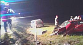 Wypadek na drodze krajowej nr 8 w okolicach Szumowa /Fot. Michał