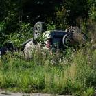 Jeep dachował w gminie Zambrów