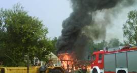Akcja gaszenia pożaru stodoły w Długoborzu w dn. 06.07.2010 r.