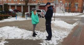 „Dzień odblasków” na ulicach Zambrowa /fot. KPP w Zambrowie